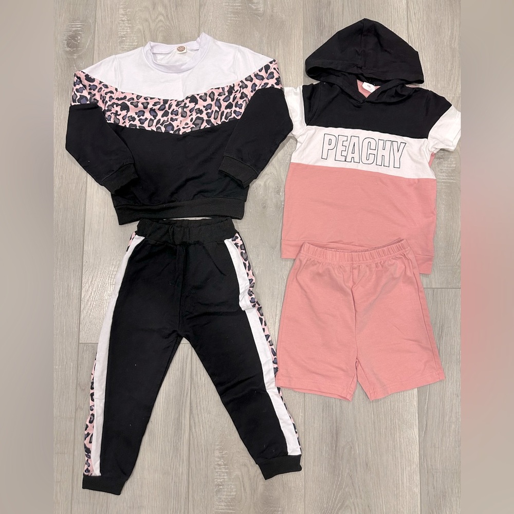 Cotton joggers hoodie set bundle